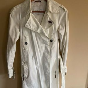 Zara ivory trench coat
